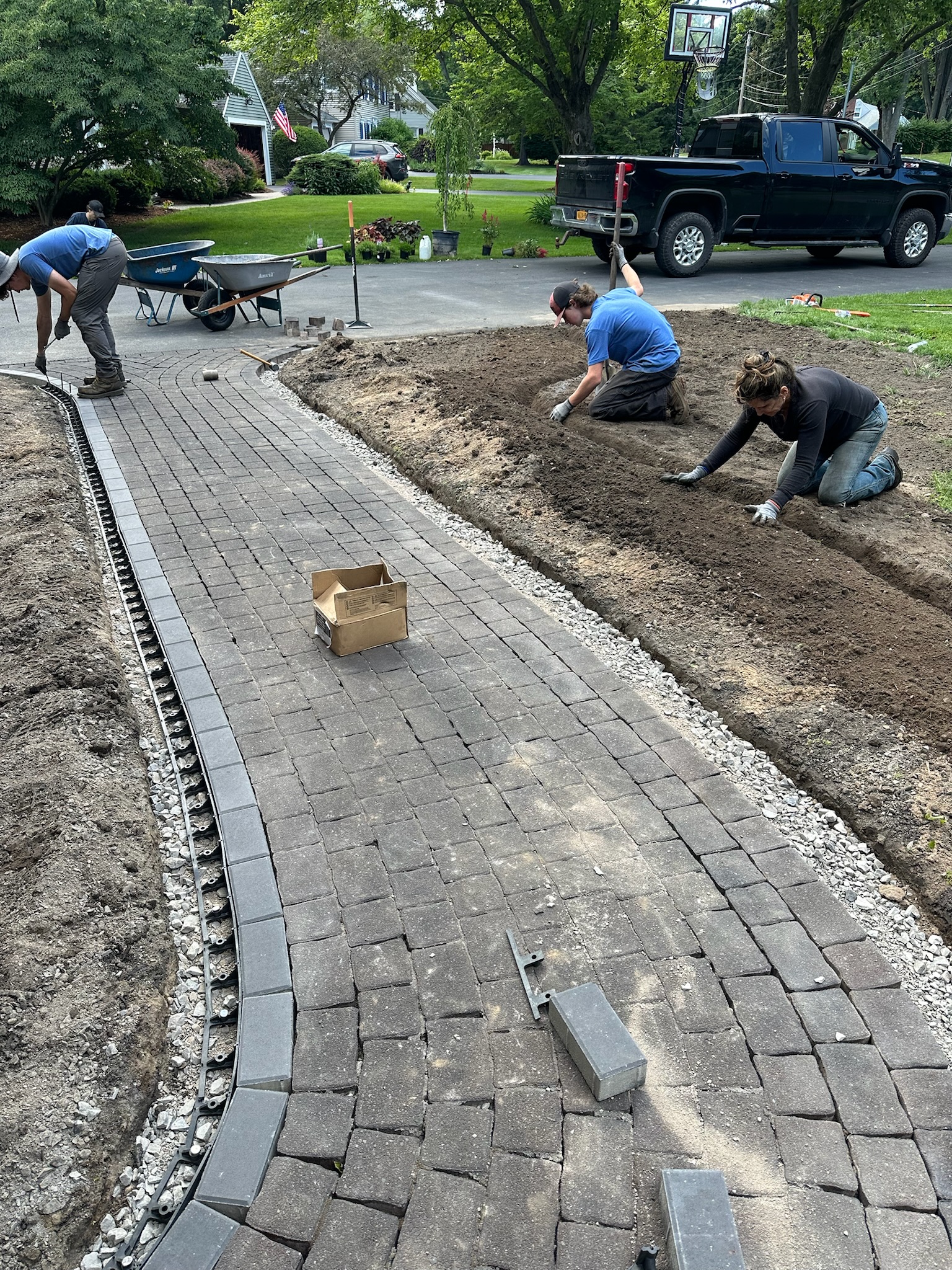 2024 garden install and walkway modification before photo 4